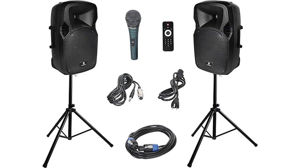 proreck 12 inch powered speaker