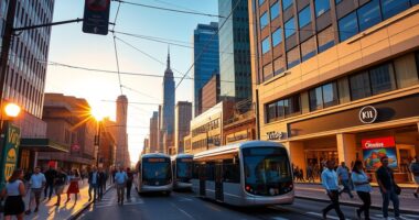 public transit and walking