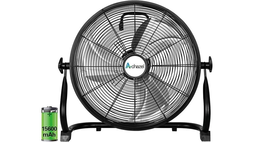 rechargeable floor fan battery