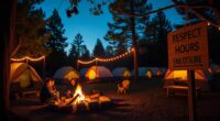 respect quiet camp rules