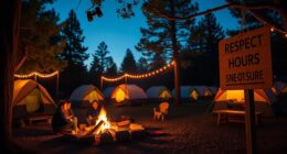 respect quiet camp rules