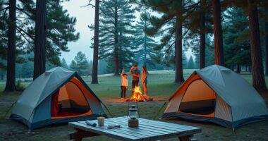 respect quiet camping areas
