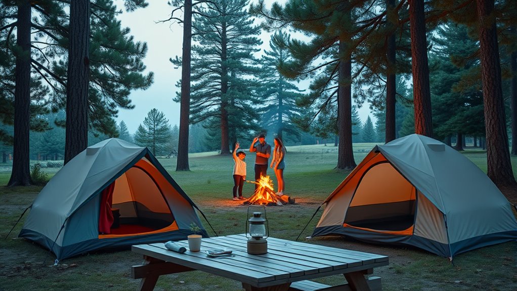 respect quiet camping areas