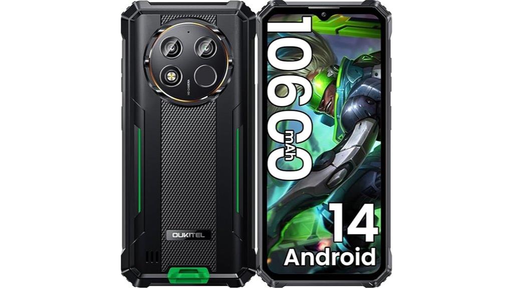 rugged phone with large battery