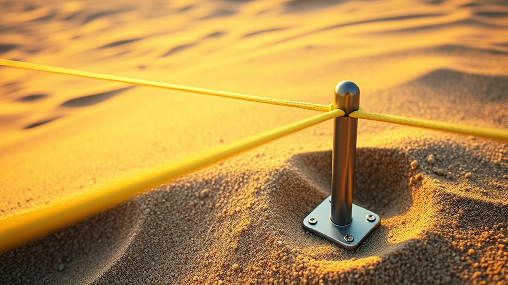 sand terrain stake considerations