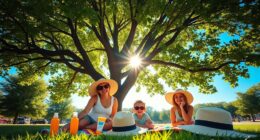 shade sunscreen timing