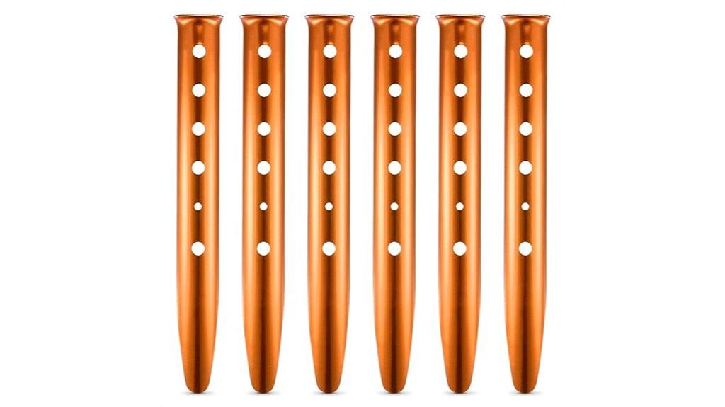 six beach sand stakes