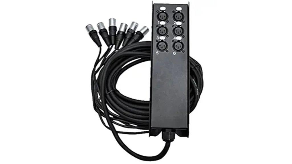 six channel low profile xlr