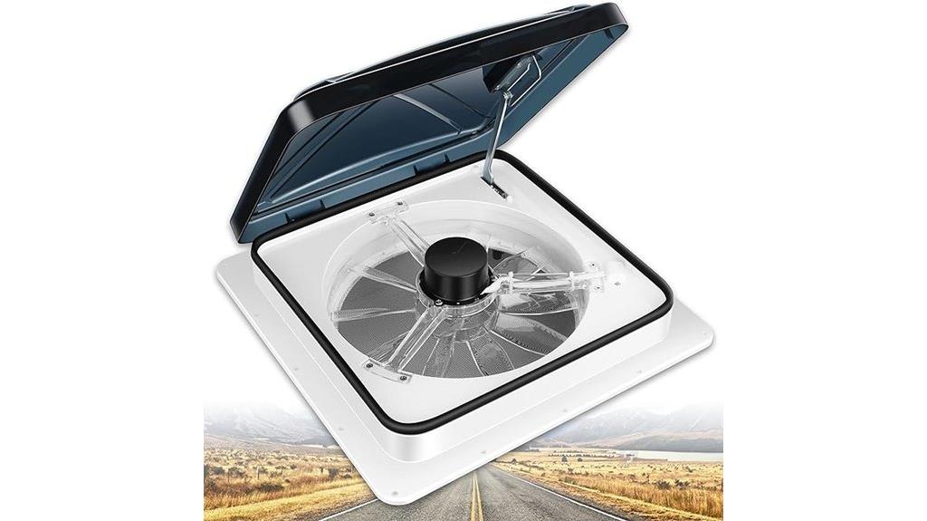 six speed reversible roof vent