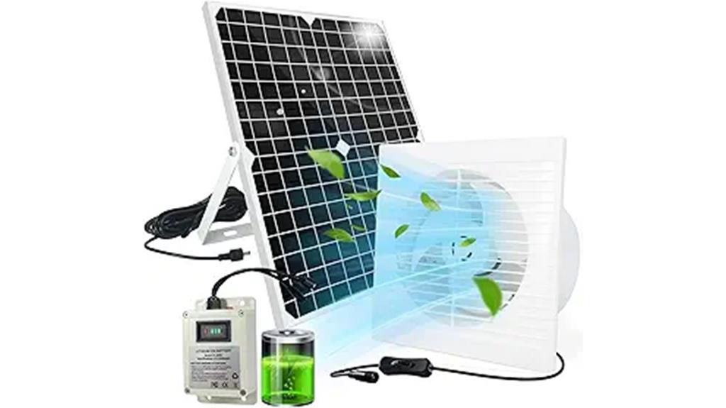 solar powered chicken coop fan