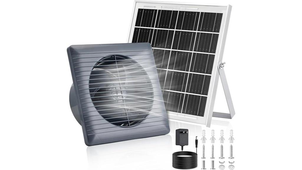 solar powered fan with 25w