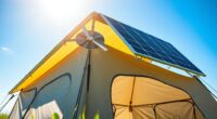 solar powered tent ventilation
