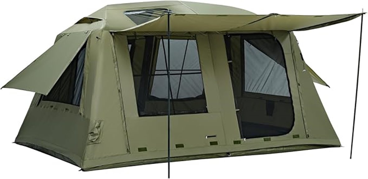 spacious inflatable waterproof tent