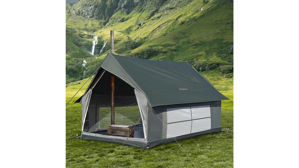 spacious weatherproof camping tent