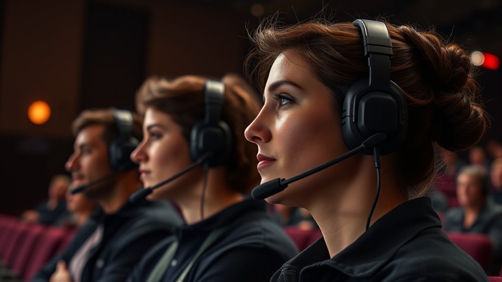 stage crew noise cancelling features