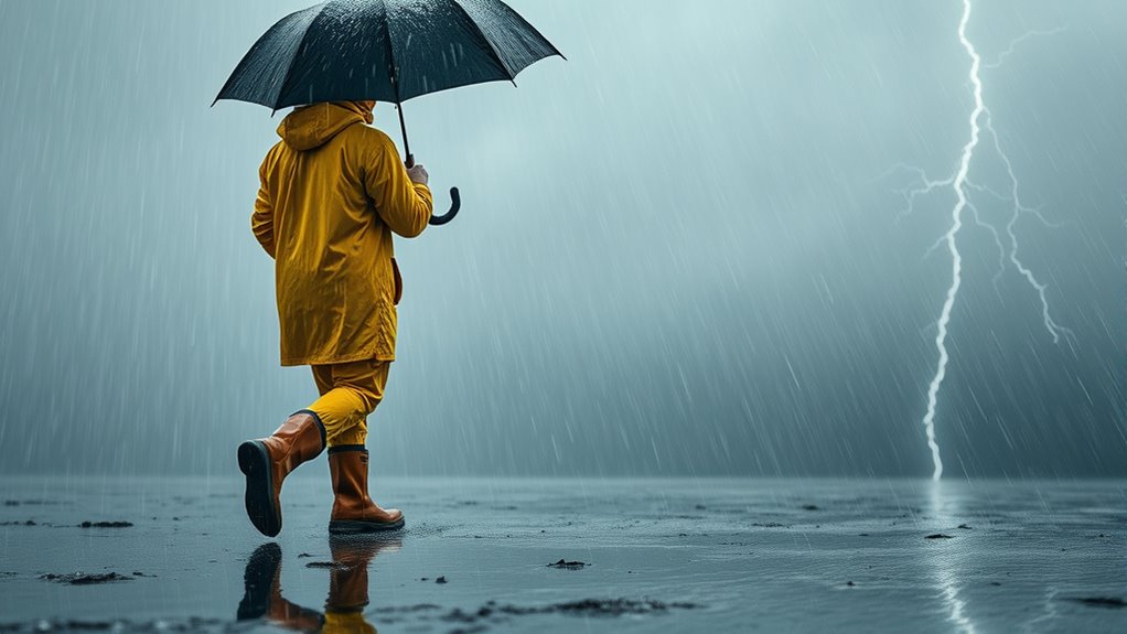 stay calm find shelter