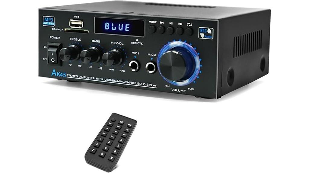 stereo amplifier with bluetooth