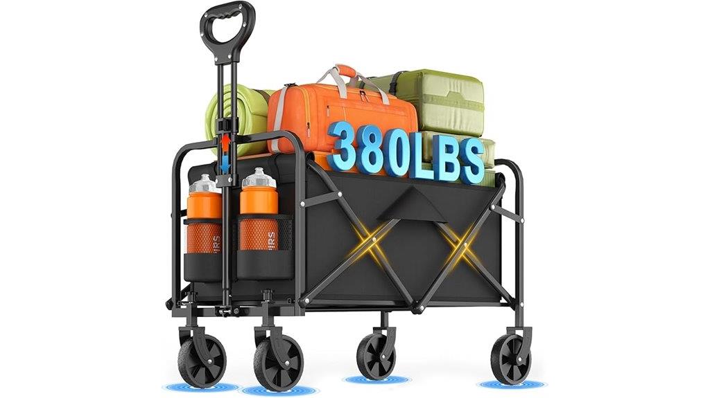 strong collapsible cargo cart