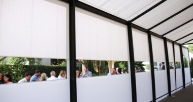 top canopy walls with windows
