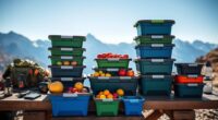 top collapsible food bins