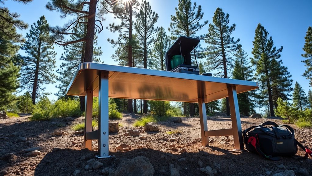 top durable stainless steel camp tables