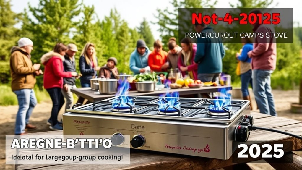 top group camping stove options