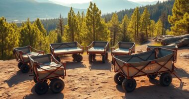 top heavy duty camp wagons