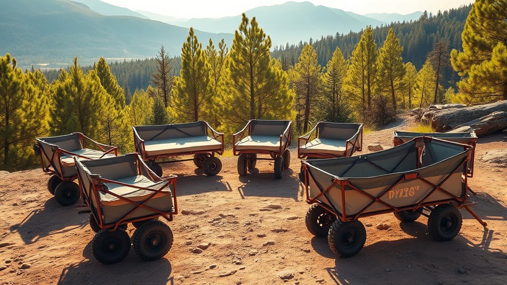 top heavy duty camp wagons