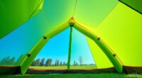 top inflatable tent supports