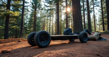 top off road electric skateboards
