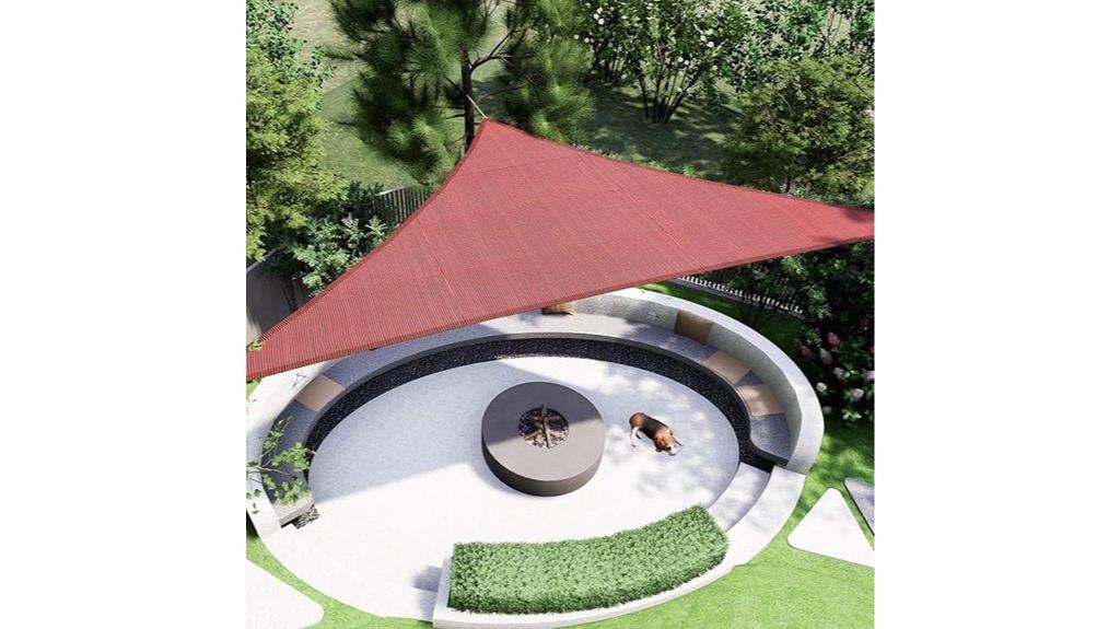 triangular uv shade sail