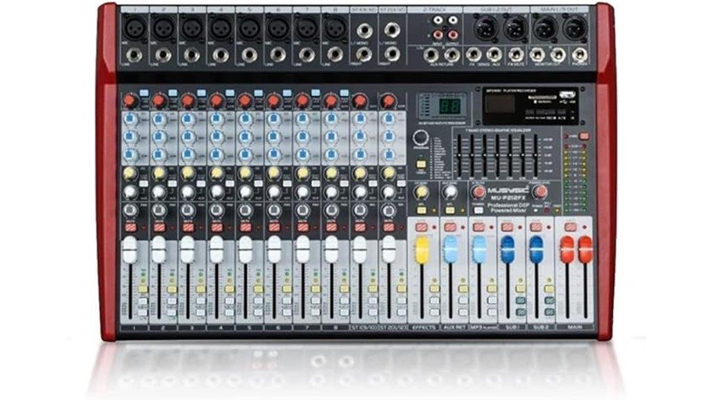 twelve channel digital mixer