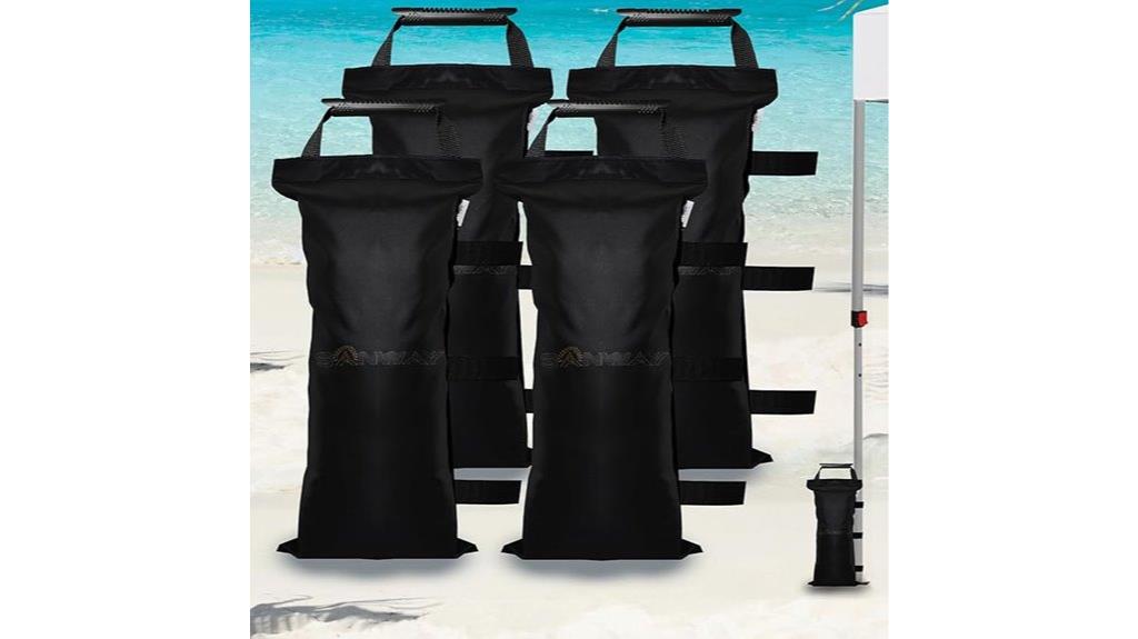 unfilled sand bags pack
