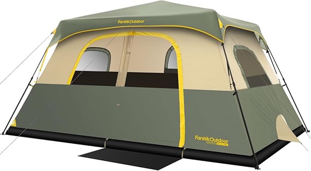 various sized camping tents