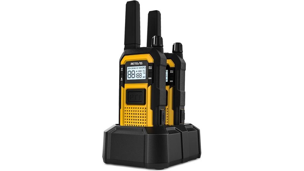 waterproof two pack walkie talkies