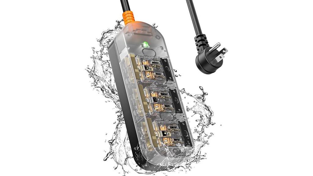 weatherproof outdoor power strip