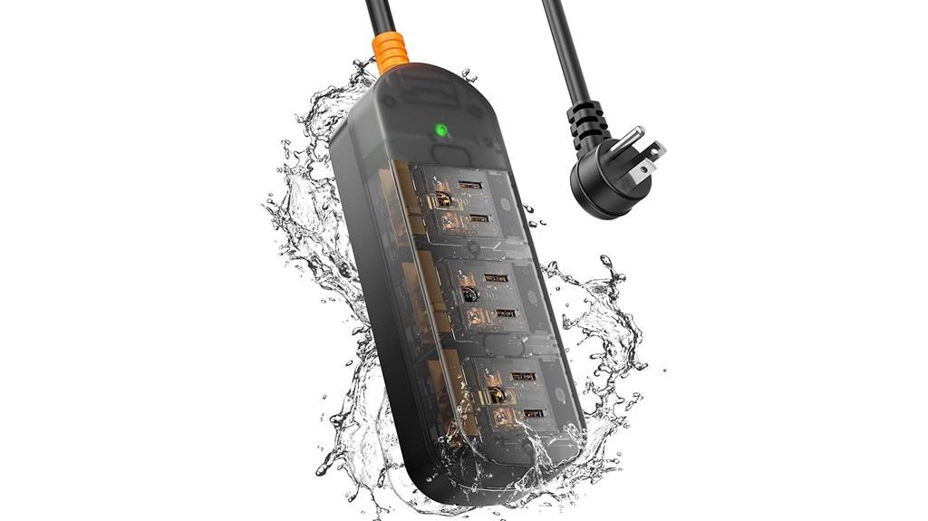 weatherproof outdoor power strip