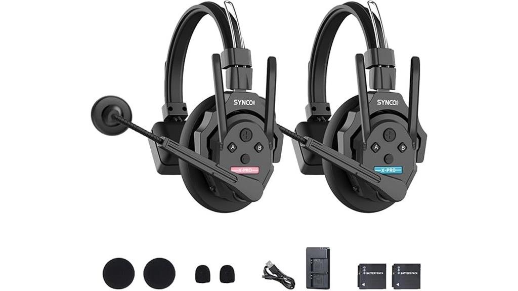 wireless intercom headset antenna