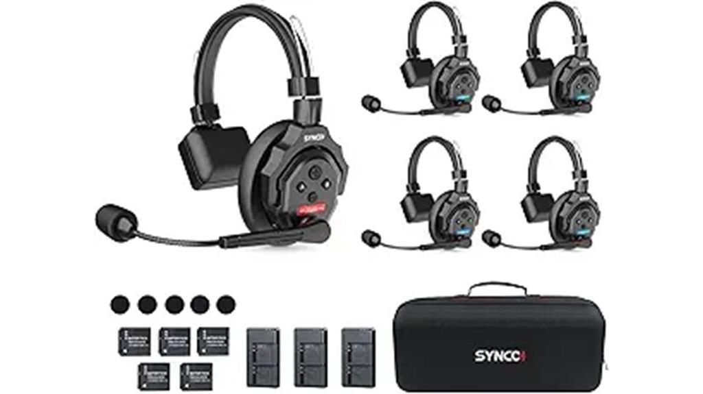 wireless intercom headset system