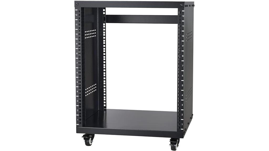 12u mobile rack stand
