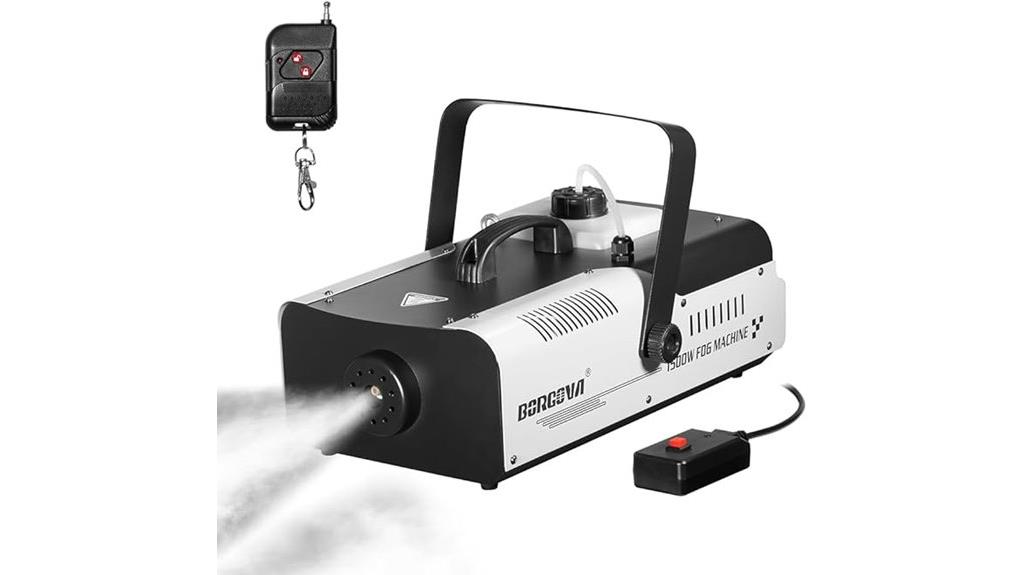 1500w fog machine remote