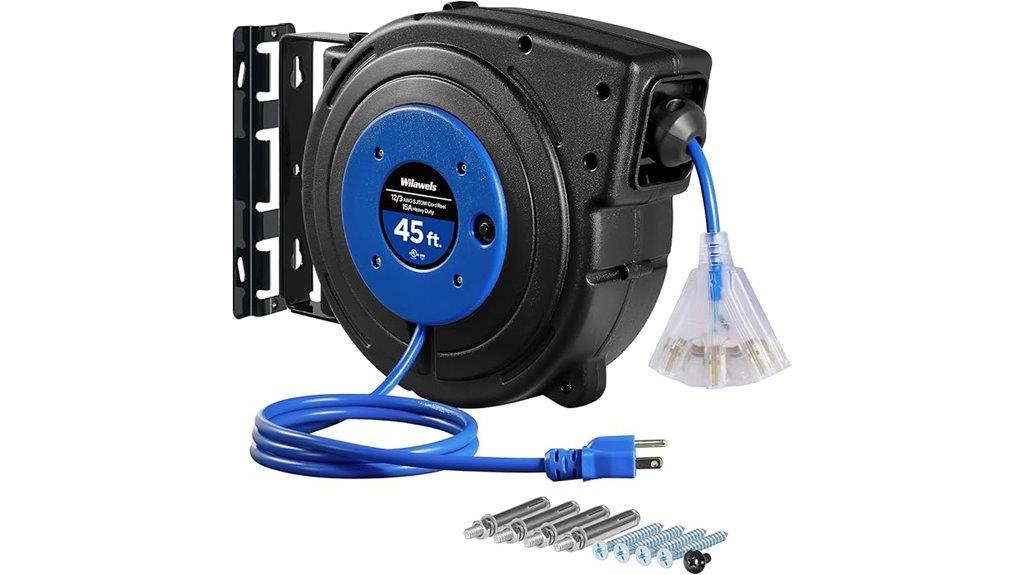 45 foot retractable power cord