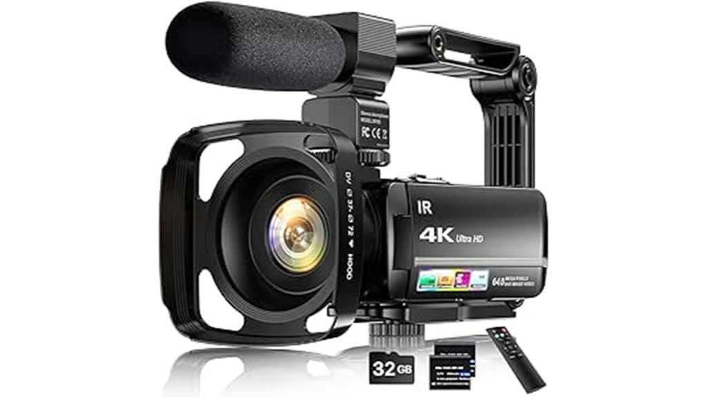 4k camcorder with night vision