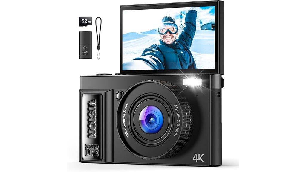 4k digital camera for vlogging