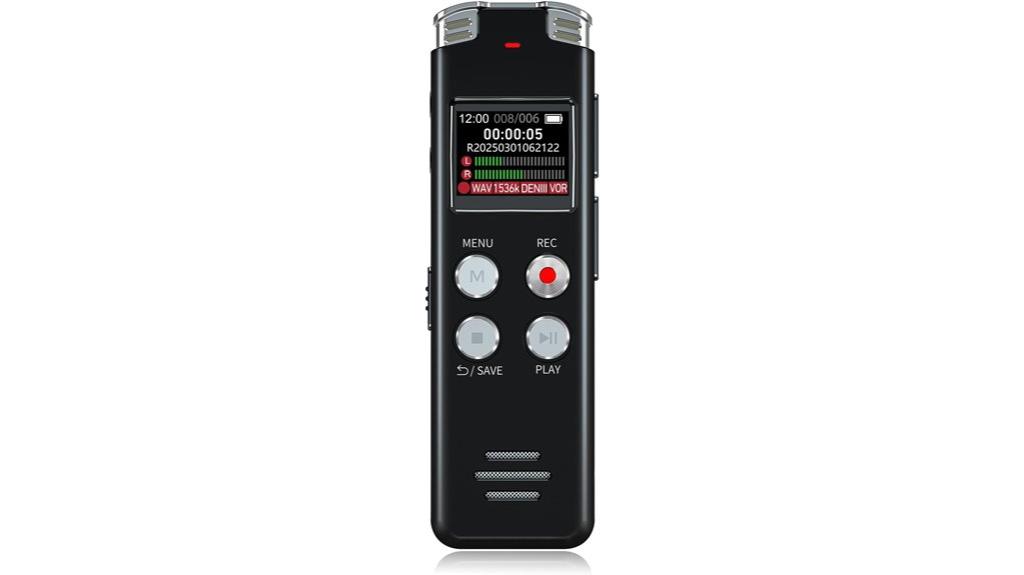 64gb voice recorder features