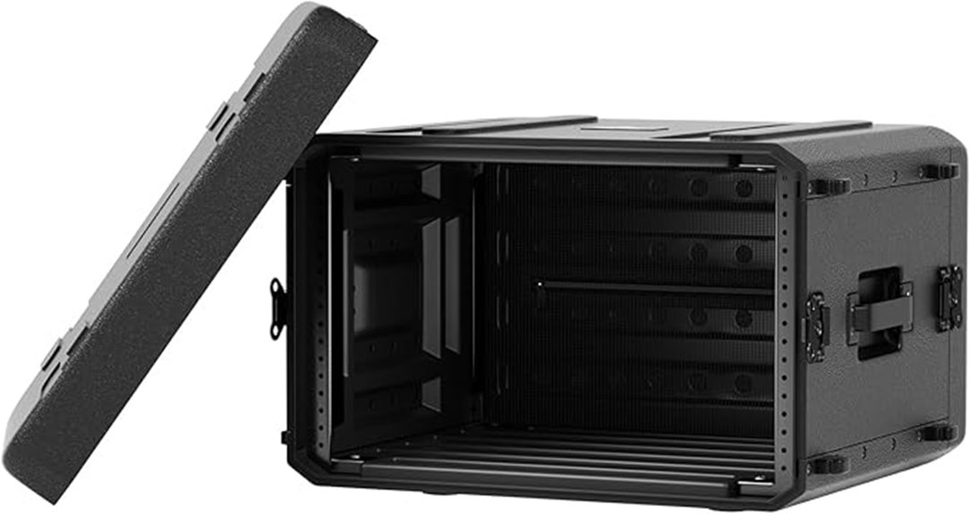 6u rack audio case
