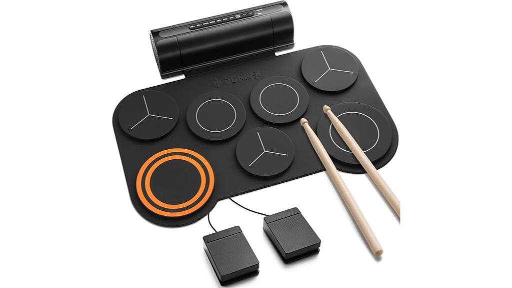 7 pad electronic drum kit