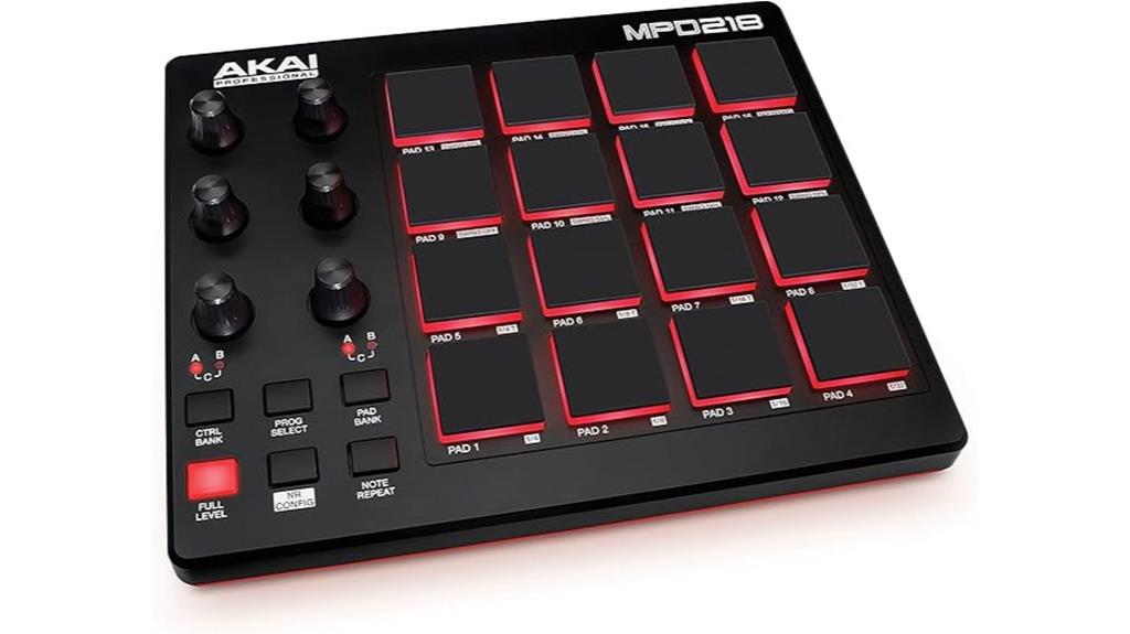 akai mpd218 midi controller