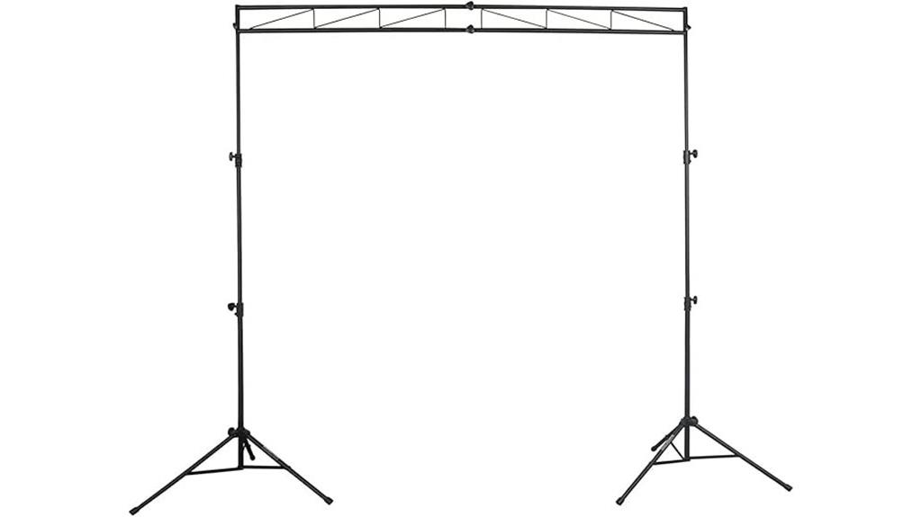 black 8 inch portable truss
