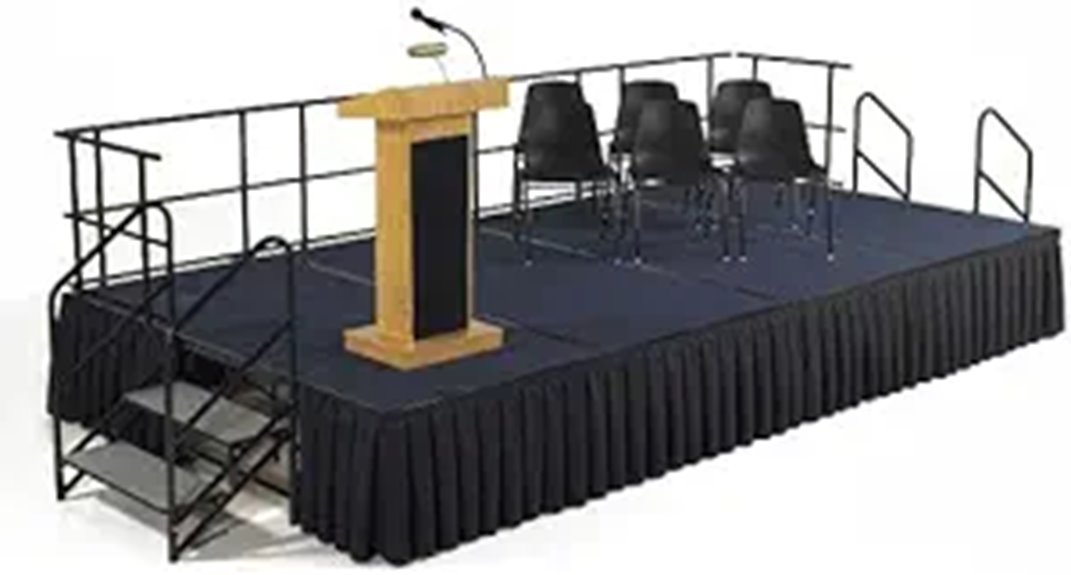 black polyester box pleat